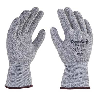 GUANTE ANTICORTE DE POLIETILENO CON FIBRA DE VIDRO Y NYLON MOD. 51-623
