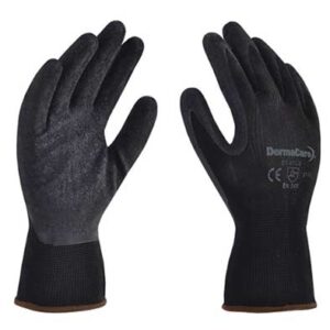 GUANTE NEGRO POLIESTER RECUBIERTO LATEX MOD. 51-975