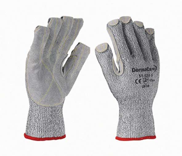 GUANTE POLIE C/CARNAZA Y TEJIDO KEVLAR EN PALMA MOD. 51-628