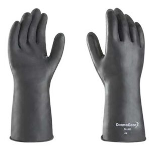 GUANTE NEGRO DE LÁTEX 13" CONTRA ACIDOS