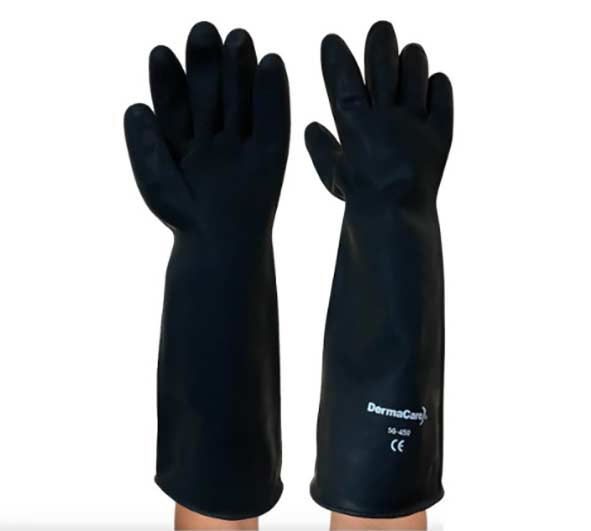GUANTE NEGRO DE LATEX 18" CONTRA ACIDO - Image 2